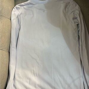 lululemon swiftly tech - long sleeve - relaxed fit - light purple/gray - size 2